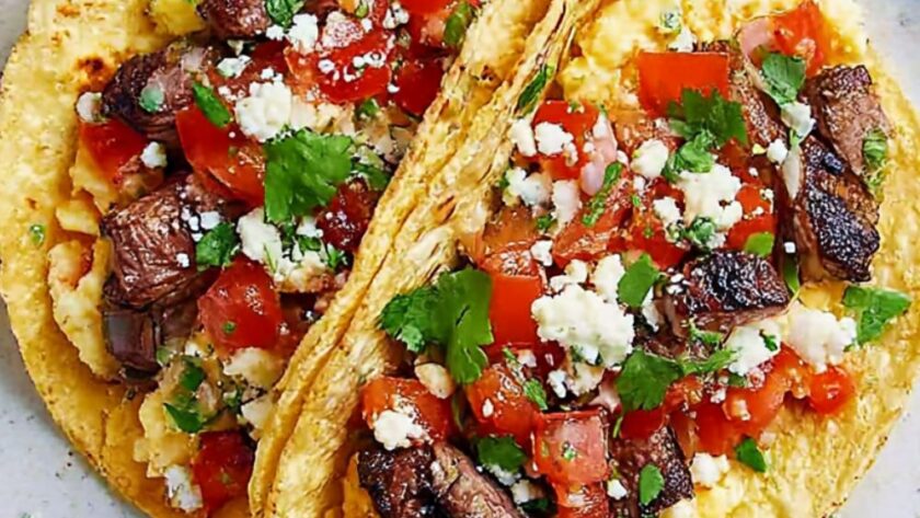 Steak-and-Egg Tacos Recipe