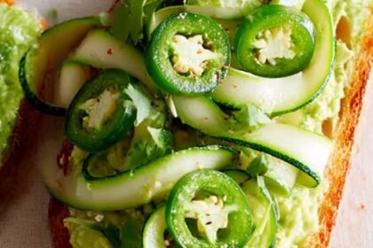Zucchini, Avocado, and Jalapeño Tartine Recipe
