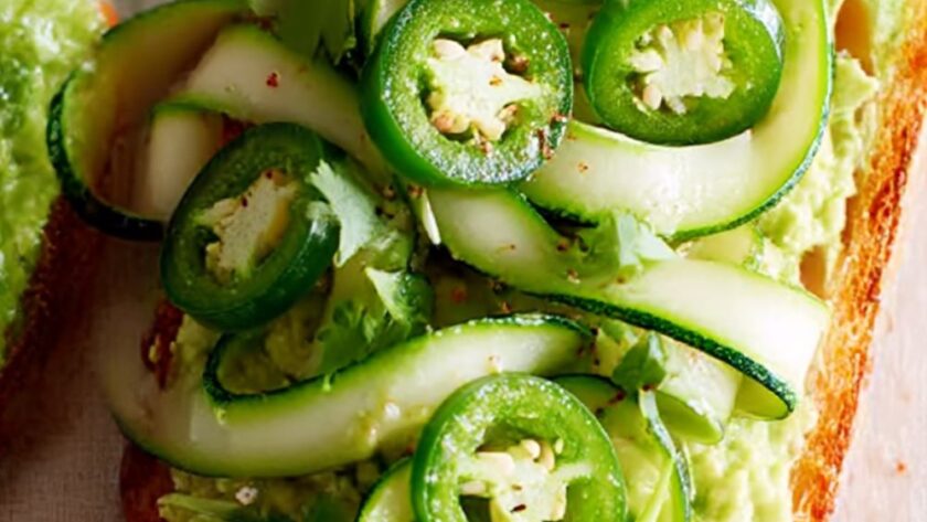 Zucchini, Avocado, and Jalapeño Tartine Recipe