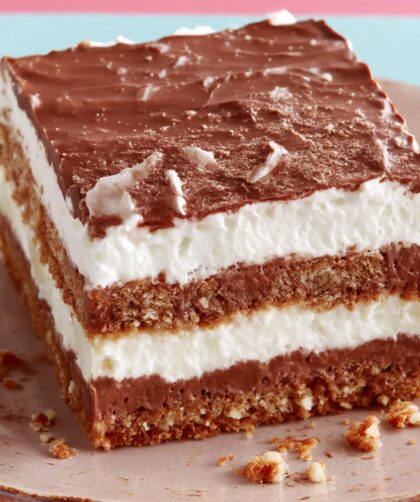 Chocolate, Banana, and Graham Cracker Icebox Cake Recipe