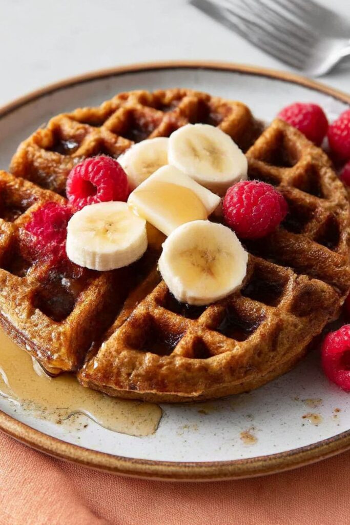 Gluten-Free Peanut Butter-Banana Waffles Recipe