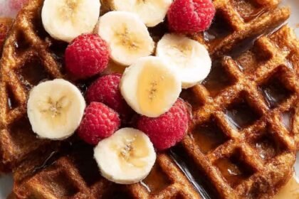 Gluten-Free Peanut Butter-Banana Waffles Recipe
