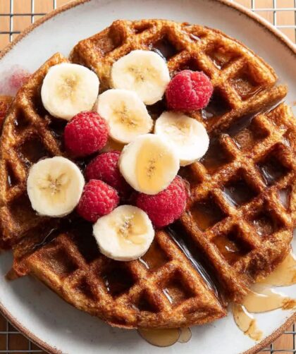 Gluten-Free Peanut Butter-Banana Waffles Recipe