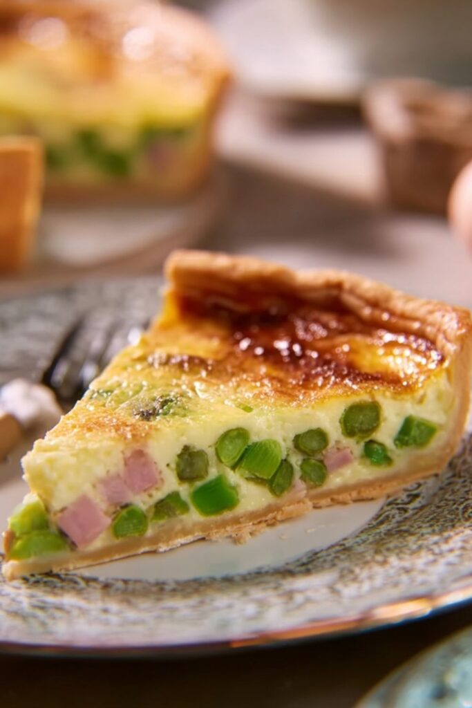 Pea and Ham Quiche