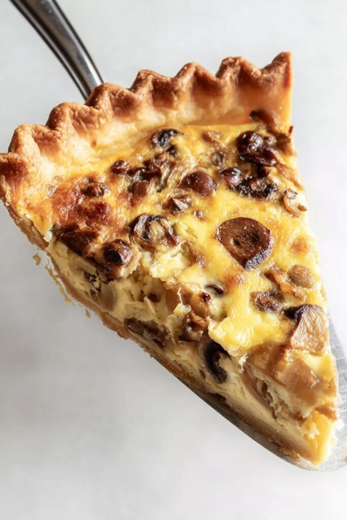 Shallot and Mushroom Quiche