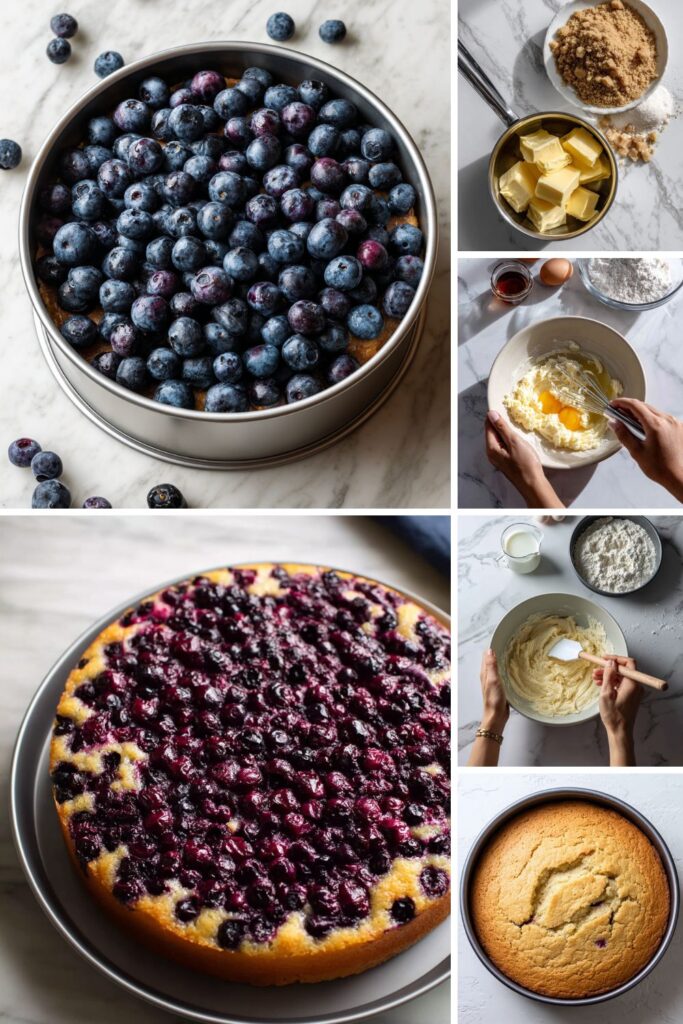 Martha Stewart Blueberry Upside Down Cake 