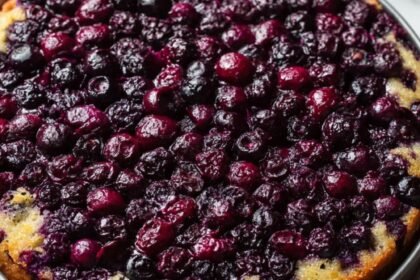 Martha Stewart Blueberry Upside Down Cake
