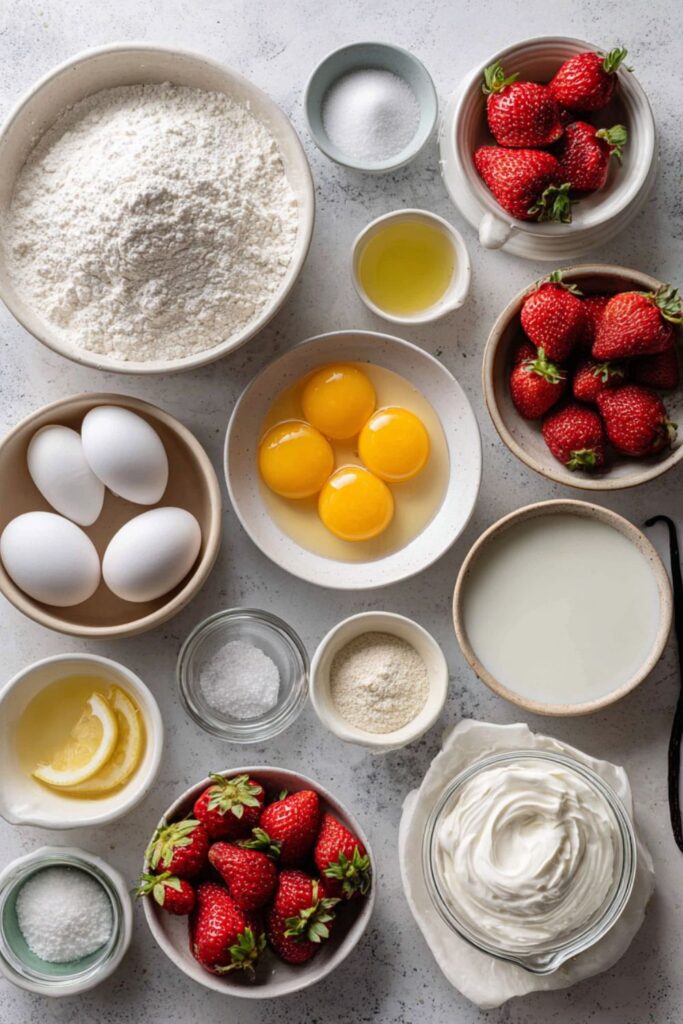 Martha Stewart Chiffon Cake With Strawberries