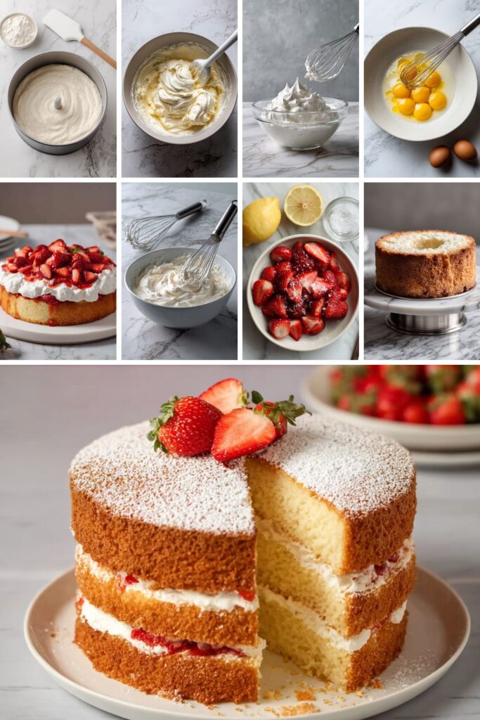 Martha Stewart Chiffon Cake With Strawberries