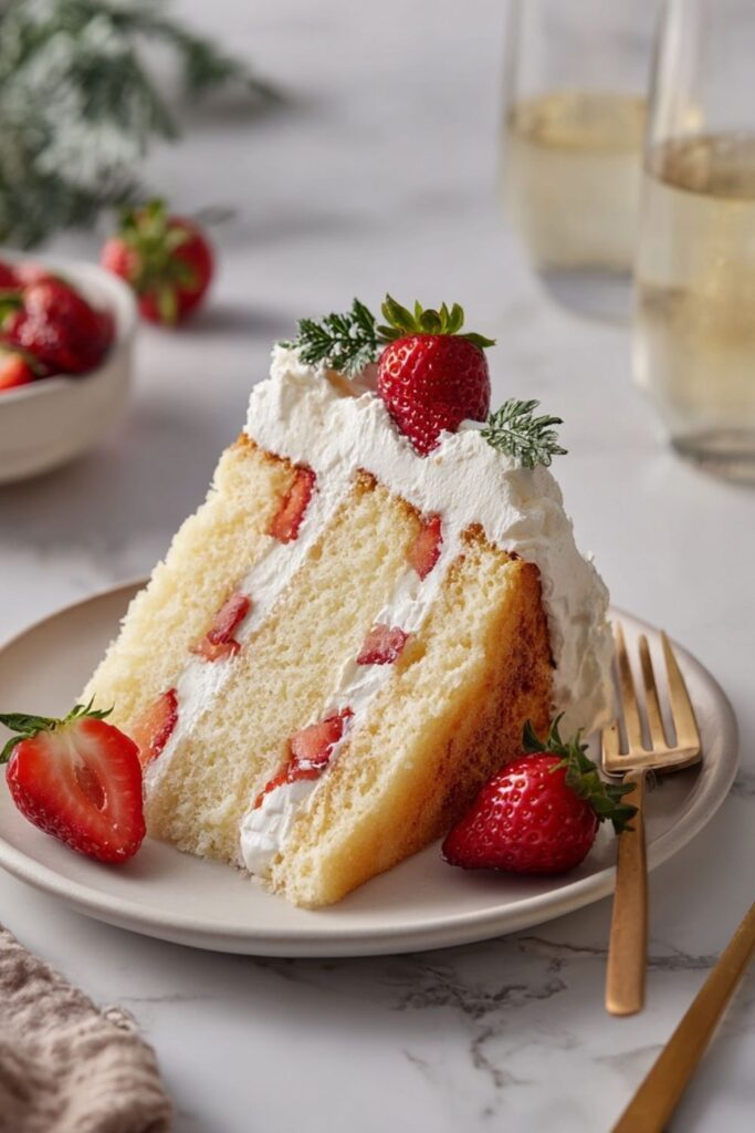 Martha Stewart Chiffon Cake With Strawberries