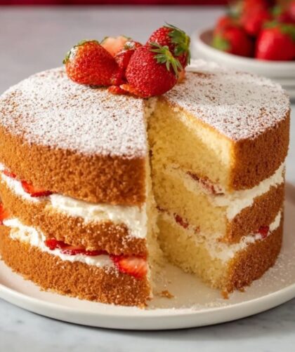 Martha Stewart Chiffon Cake With Strawberries