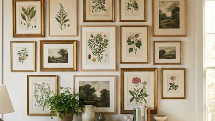 Martha Stewart aesthetic prints gallery wall collection