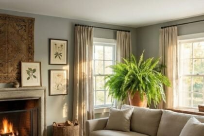 Martha Stewart aesthetic living room interior design
