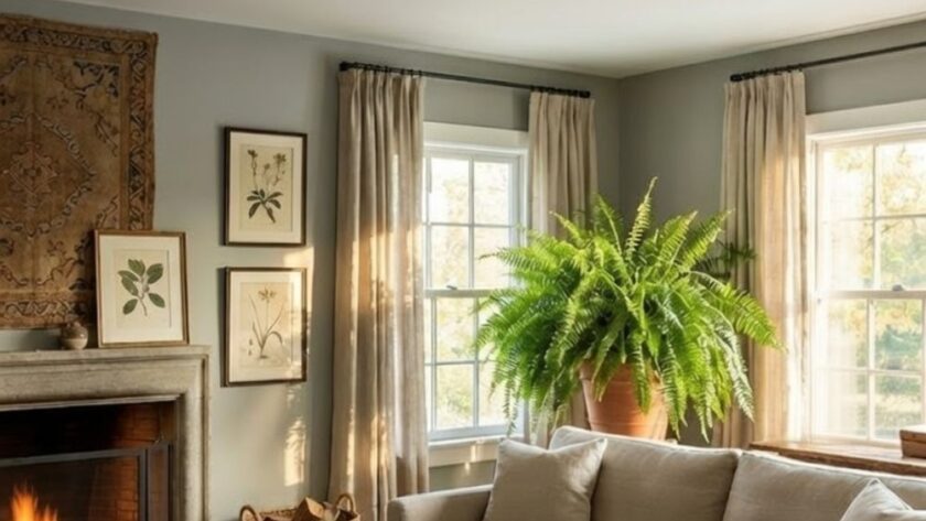 Martha Stewart aesthetic living room interior design