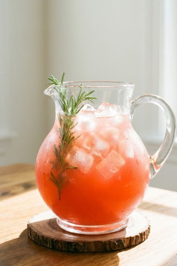 Martha Stewart aesthetic party batch cocktail pitcher