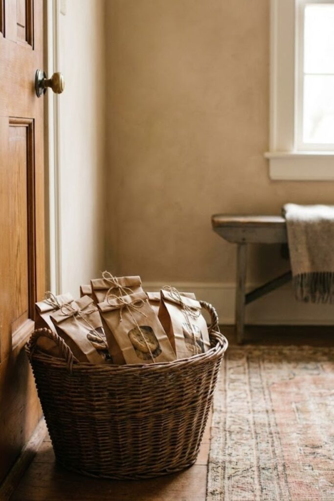 Martha Stewart aesthetic party cookie favors