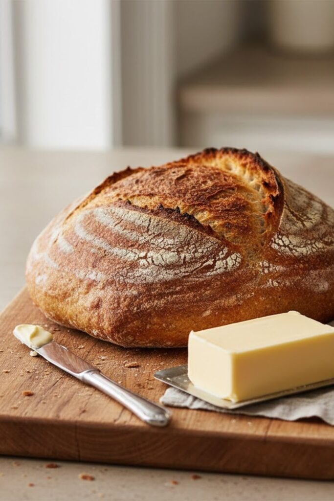 A Bread Board on the Table