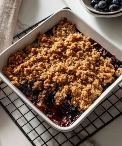 Martha Stewart 5 Ingredient Blueberry Crisp Recipe