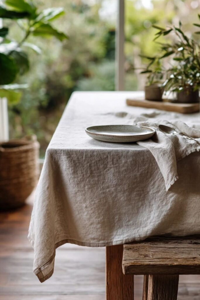 1. A Linen Tablecloth That Has Been Washed a Hundred Times