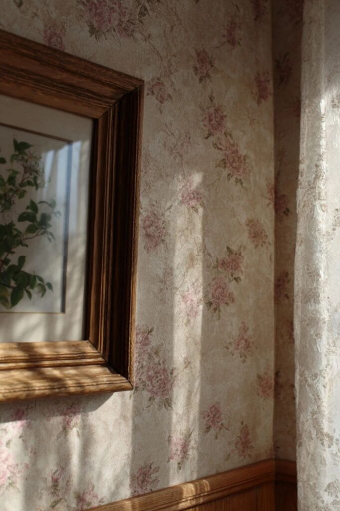 Vintage Paper Left In Place