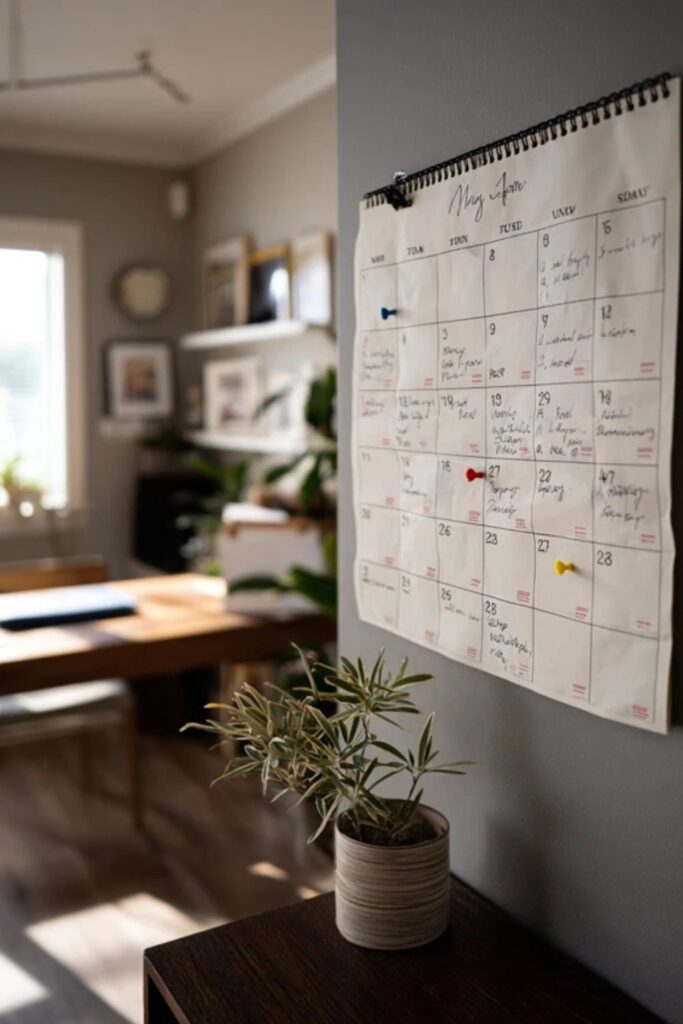 A Calendar You Can See from the Desk