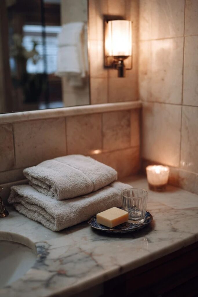 15. The Bathroom Cleared Before Bed