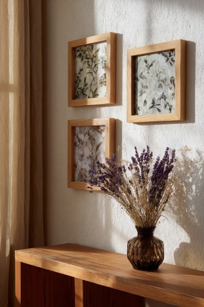 Framed Wallpaper Samples as Art