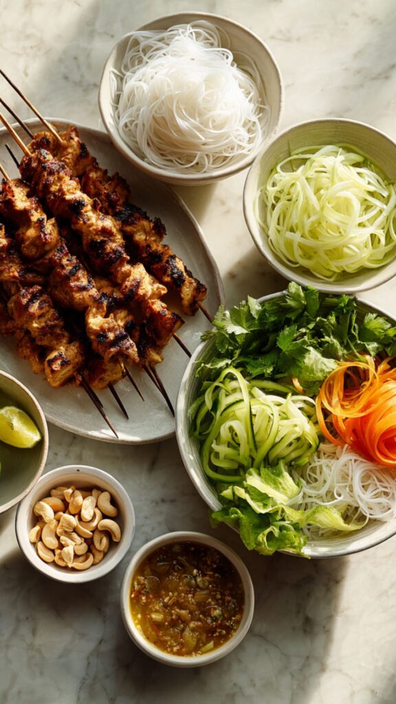 Martha Stewart Cashew Chicken Kebabs Recipe