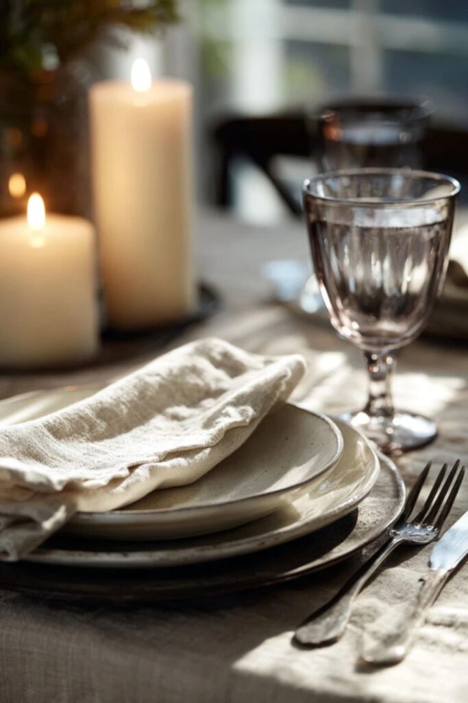 Ironstone Plates Instead of Matching China