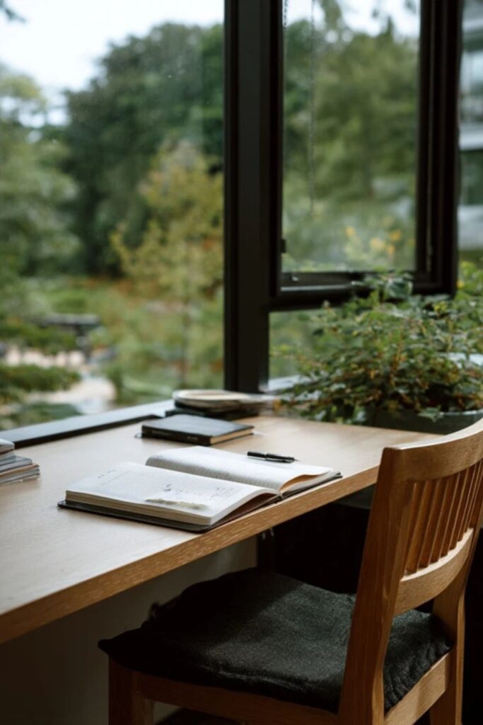 The Desk Faces the View