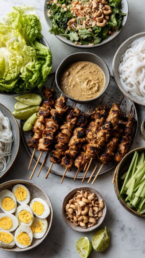 Martha Stewart Cashew Chicken Kebabs Recipe