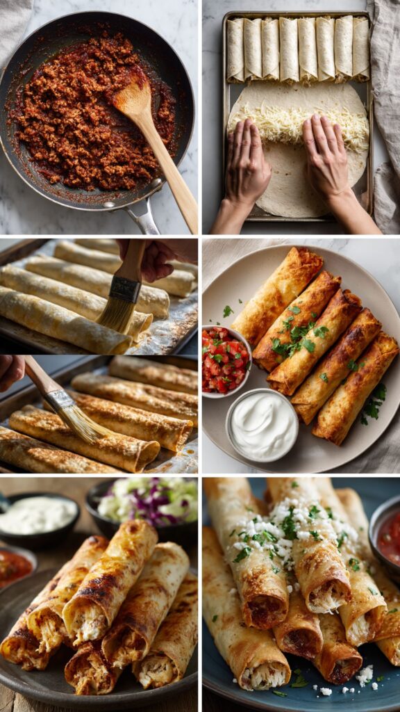 Martha Stewart Crispy Baked Chicken Flautas Recipe