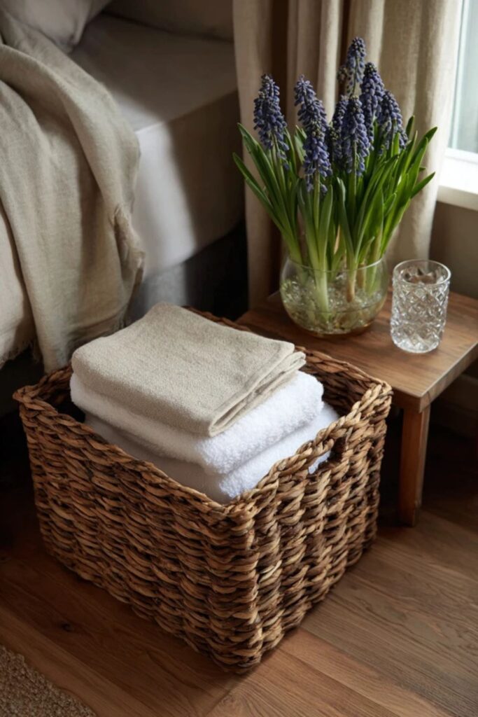 7. Wicker for Texture and Weight