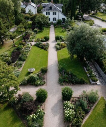The Garden Viewed by Helicopter