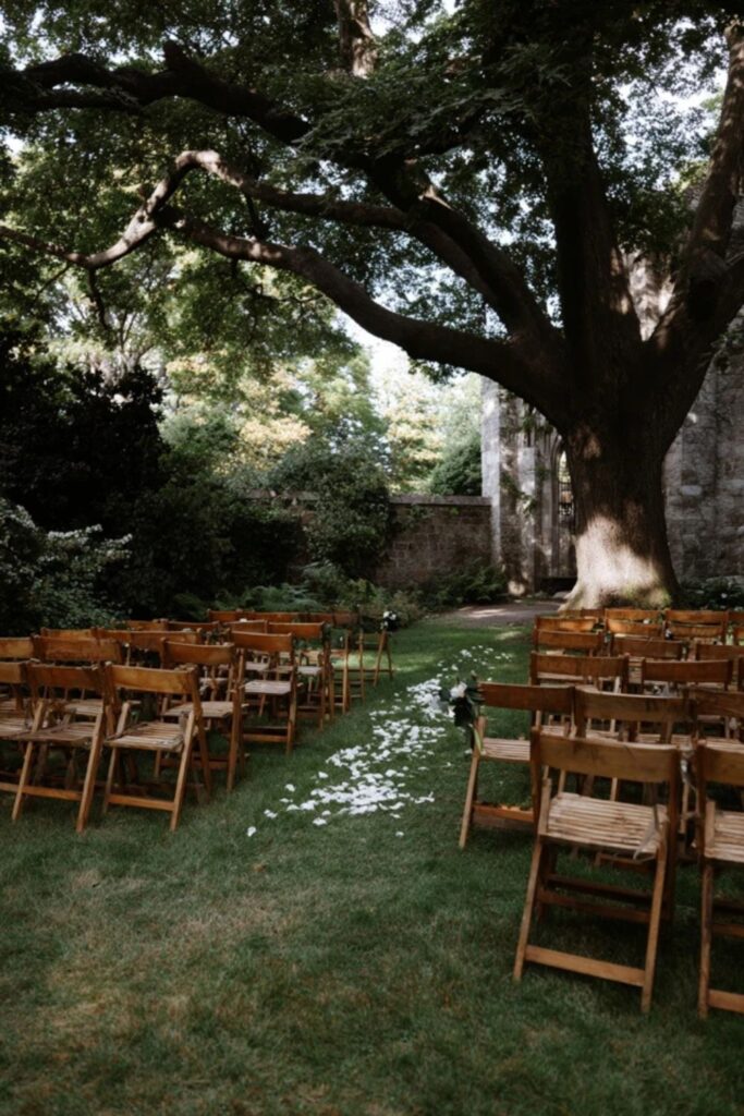 A Garden Ceremony with Real Ground Beneath Your Feet