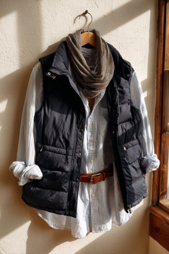 A Puffer Vest as the New Sweater