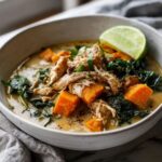 Martha Stewart Almond Chicken Soup Sweet Potato Collards And Ginger Recipe