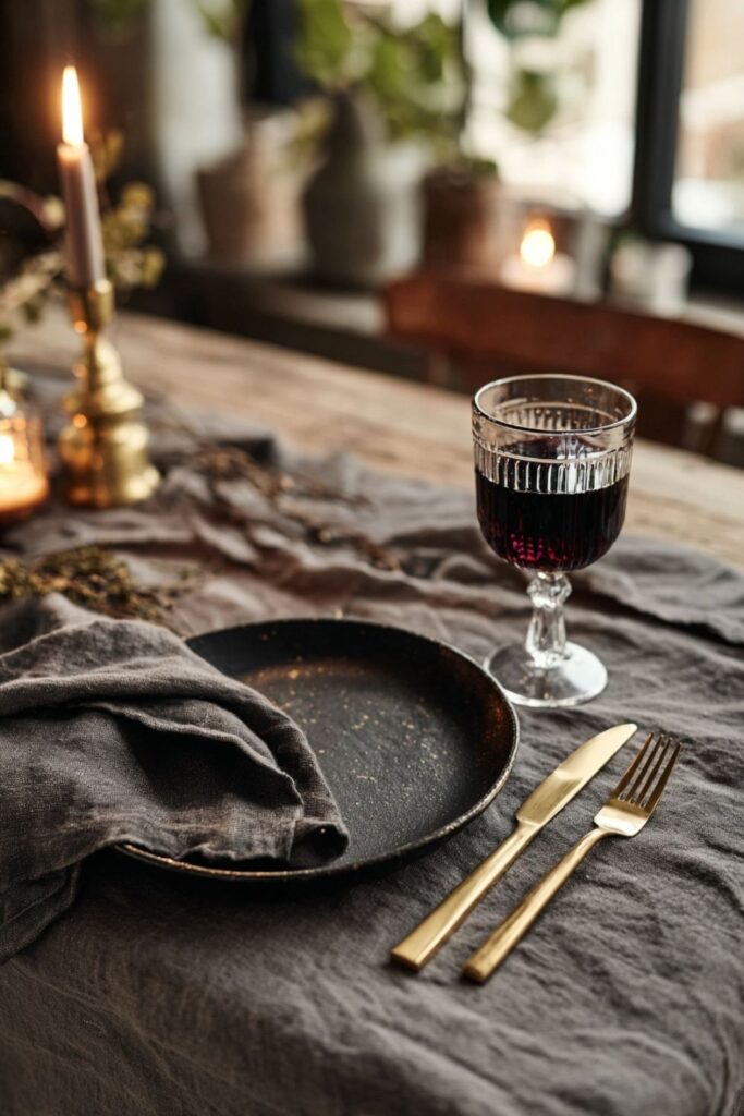 Black Ironstone for a Darker Table