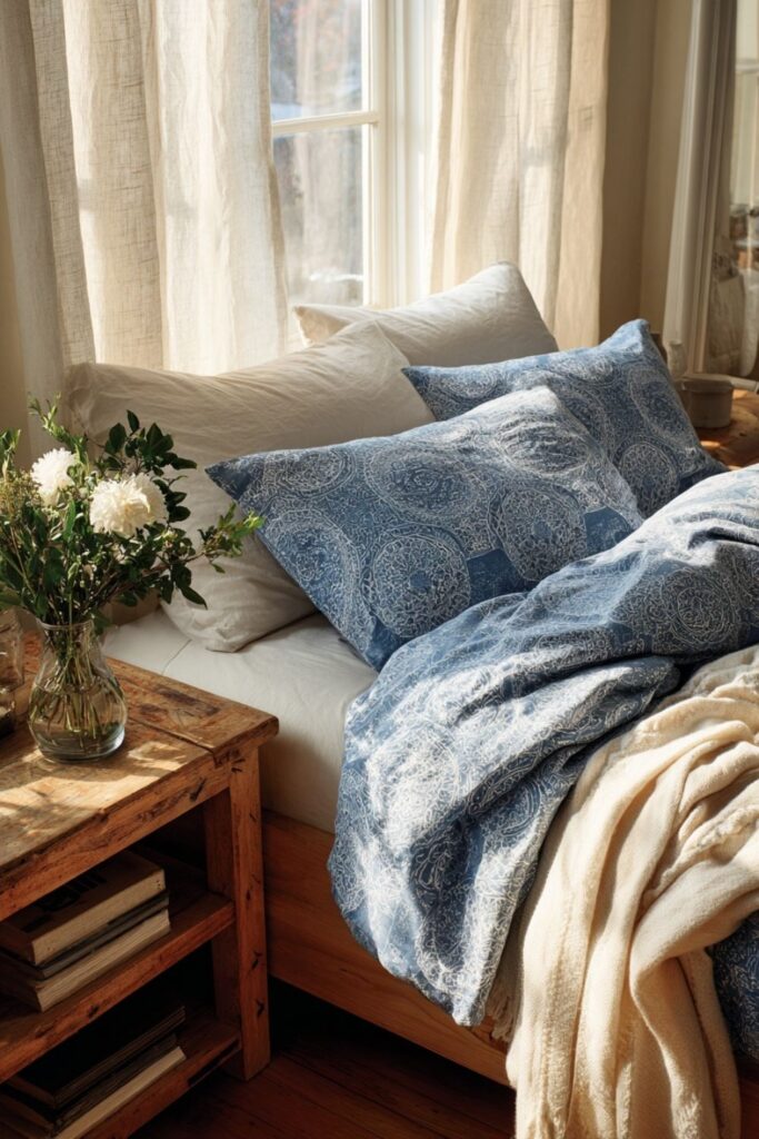 Blue Bedding for Deeper Sleep