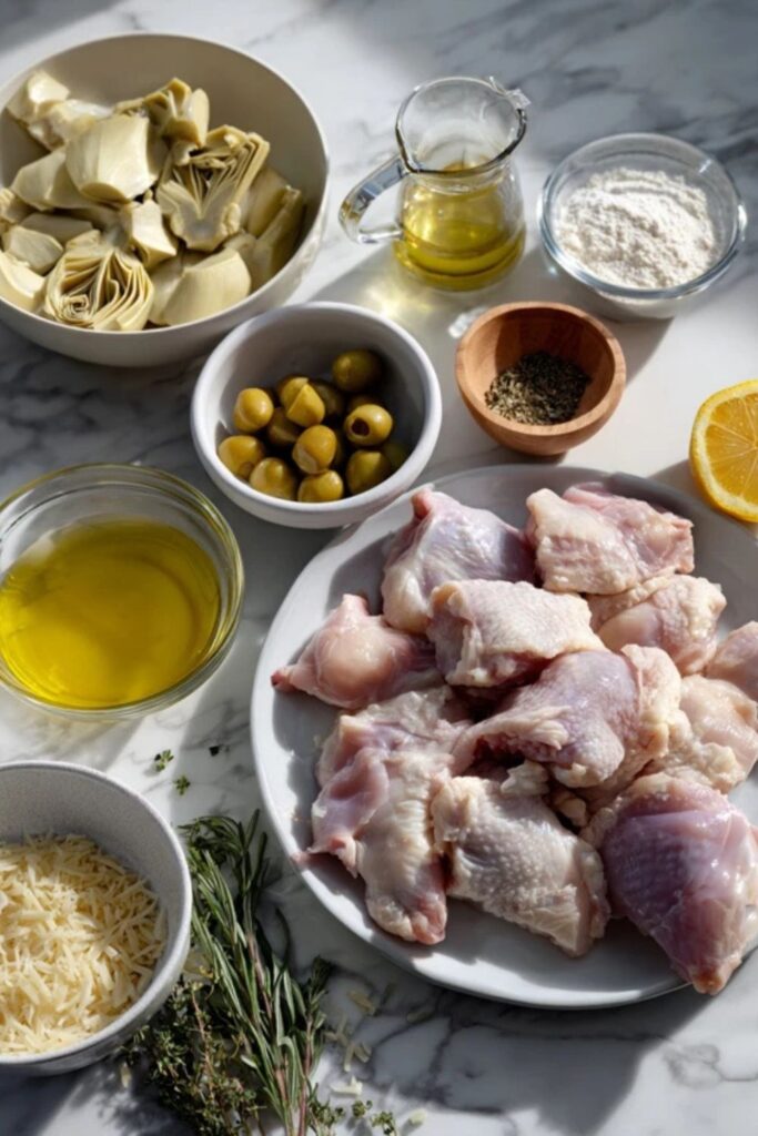 Martha Stewart Braised Chicken Artichokes Olives And Lemon Recipe