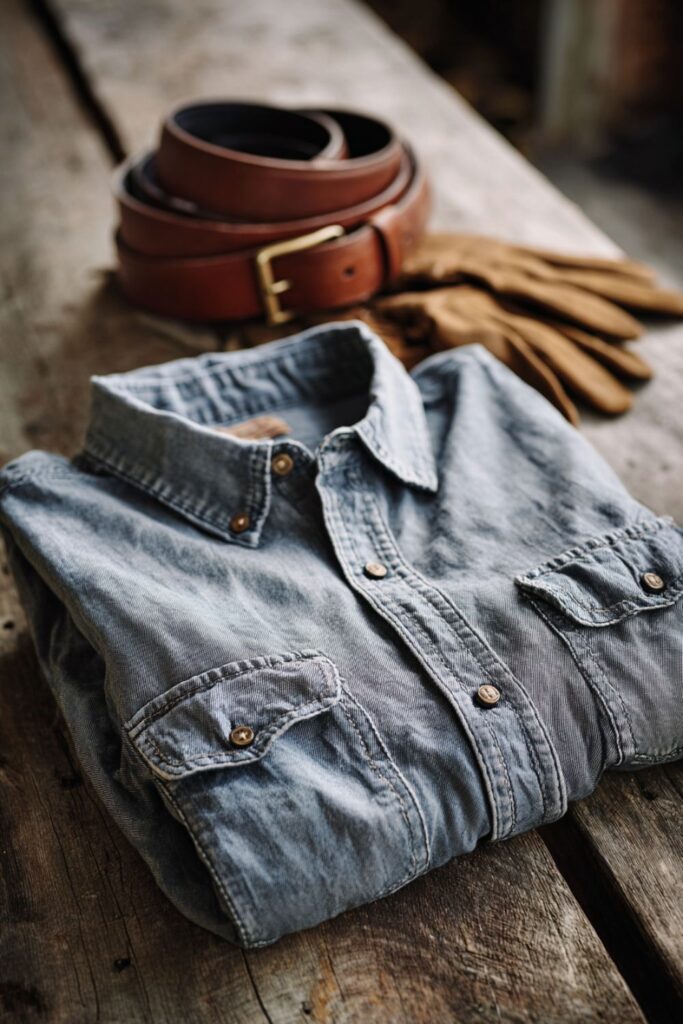 Chambray and Denim Shirts as a Daily Uniform
