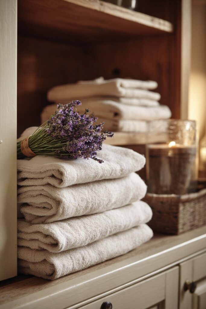 Dried Lavender in the Linen Closet