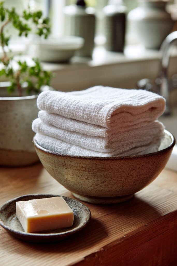 Linen Hand Towels Instead of Paper