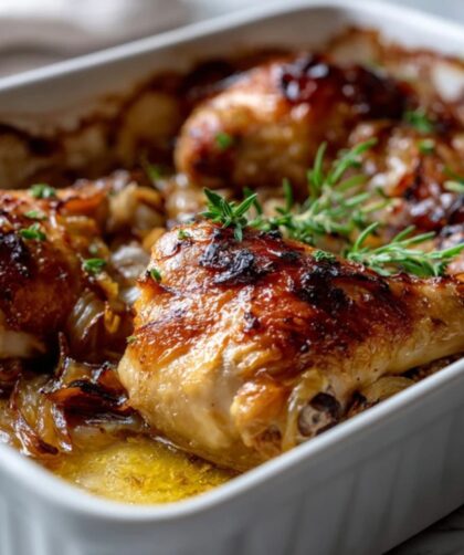 Martha Stewart Baked Chicken And Onions Recipe