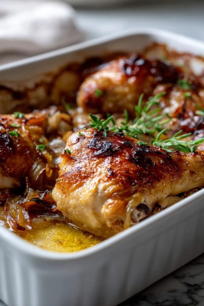 Martha Stewart Baked Chicken And Onions Recipe