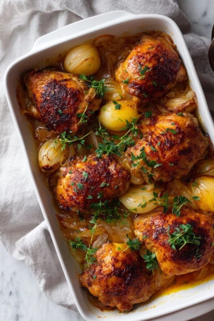 Martha Stewart Baked Chicken And Onions Recipe