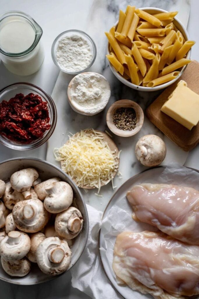 Martha Stewart Baked Penne With Chicken And Sun Dried Tomatoes Recipe