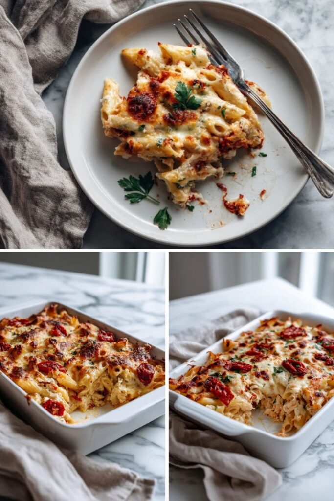 Martha Stewart Baked Penne With Chicken And Sun Dried Tomatoes Recipe
