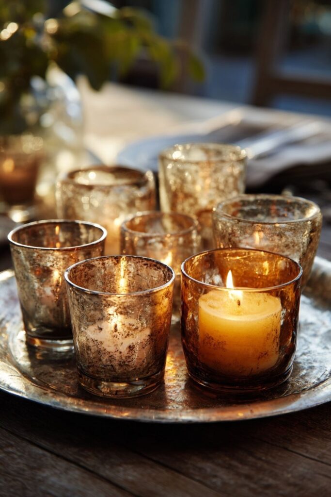 Mercury Glass in Clusters