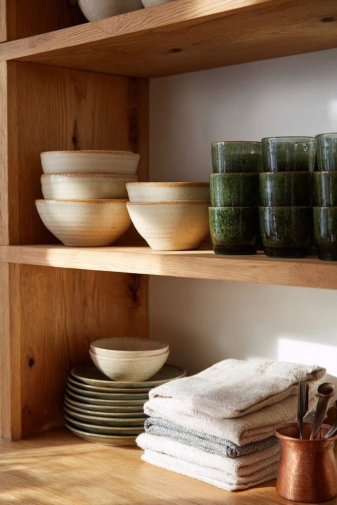 Open Shelving That Earns Its Place